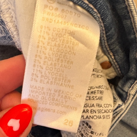 AG Adriano Goldschmied Light Blue Mari Crop Straight Leg Jeans - Picture 4 of 14